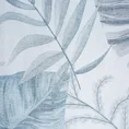 Zasłona NAIRA z etaminy z nadrukiem egzotycznych liści półprzezroczysta - 140 x 250 cm - biały 6