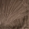 PIERRE CARDIN bieżnik welwetowy GOJA z błyszczącym nadrukiem w formie liści miłorzębu - 40 x 140 cm - brązowy 4