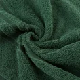 Ręcznik z elegancką bordiurą w lśniące pasy - 70 x 140 cm - butelkowy zielony 5