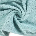 Ręcznik z żakardowym wzorem - 70 x 140 cm - turkusowy 5