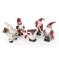 Mikołaj - figurka świąteczna ELVIN gra i tańczy - 12 x 22 x 25 cm - czerwony 2