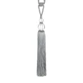 Dekoracyjny sznur IZA do upięć z chwostem z kryształem, styl glamour - 74 x 35 cm - srebrny 2