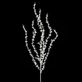 Zimowa gałązka dekoracyjna z delikatnych pnączy obsypana białym brokatem - długość 80 cm - biały 3