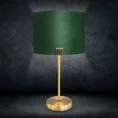Lampa stołowa EZRA z welwetowym abażurem - ∅ 27 x 46 cm - zielony 1