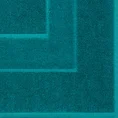 Dywanik łazienkowy z bawełny frotte z welurową bordiurą - 50 x 70 cm - ciemnoturkusowy 4