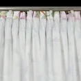Zasłona ARLETA z miękkiej tkaniny z kwiatowym nadrukiem - 140 x 270 cm - biały 10