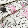 ELLA LINE Komplet pościeli z wysokogatunkowej bawełny z motywem kwiatów - 140 x 200 cm - biały 5