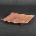 Dwukolorowa patera ELDA z glinki ceramicznej - 27 x 27 x 5 cm - czerwony 1