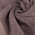 Ręcznik RODOS z ozdobną żakardową bordiurą w pasy - 70 x 140 cm - grafitowy 5
