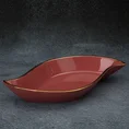 Patera ceramiczna SIBEL gładki i nowoczesny design - 35 x 17 x 5 cm - ciemnoróżowy 1