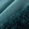 Narzuta LETTIE z miękkiego i przyjemnego w dotyku ekologicznego futerka z długim włosem - 170 x 210 cm - ciemnoturkusowy 6