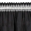 Firana AURA z etaminy zdobiona subtelnymi falbanami - 140 x 270 cm - czarny 8