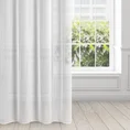 Firana  DALIA z gładkiej matowej tkaniny szyfonowej - 140 x 270 cm - biały 1