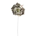 ANEMON kwiat sztuczny dekoracyjny z płatkami z jedwabistej tkaniny - ∅ 8 x 64 cm - jasnozielony 1