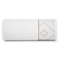 LIMITED COLLECTION ręcznik BLANCA 9 z miękkiej bawełny z żakardową bordiurą z motywem geometrycznym MAGIA BIELI - 70 x 140 cm - biały 3