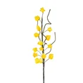 GAŁĄZKA OZDOBNA z pąkami, kwiat sztuczny dekoracyjny - 88 cm - żółty 1