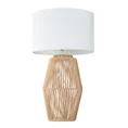 Lampa stołowa FRIDA na ażurowej podstawie w stylu boho - ∅ 40 x 69 cm - biały 6