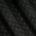 Zasłona JULIA z miękkiego welwetu z wytłaczanym geometrycznym wzorem wachlarzy - 140 x 250 cm - czarny 6