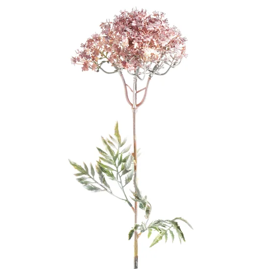 KRWAWNIK kwiat sztuczny dekoracyjny - dł. 65 cm śr. kwiat 17 cm - jasnofioletowy
