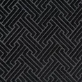 Zasłona ISLA z matowego welwetu z żakardowym geometrycznym wzorem - 140 x 250 cm - czarny 12