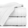 Ręcznik DAMLA z welurową bordiurą - 50 x 90 cm - biały 1
