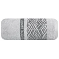 PIERRE CARDIN Ręcznik TEO w kolorze srebrnym, z żakardową bordiurą - 30 x 50 cm - srebrny 3