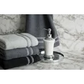 Ręcznik ALLY z bordiurą w pasy przetykany kontrastującą nicią miękki i puszysty, zero twist - 30 x 50 cm - czarny 6