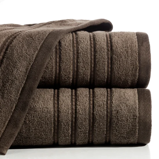 Ręcznik LILY - 50 x 90 cm - brązowy