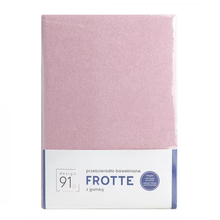 DESIGN 91 Prześcieradło z bawełny FROTTE z gumką, gramatura 170 g/m2 DESIGN 91 Prześcieradło z bawełny FROTTE z gumką, gramatura 170 g/m2 - 220 x 200 x 20 cm