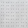 Firana z matowej etaminy zdobiona pasem srebrnych dżetów - 140 x 250 cm - biały 8