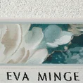 EVA MINGE Ręcznik EVA 4 z puszystej bawełny z bordiurą zdobioną designerskim nadrukiem - 70 x 140 cm - kremowy 2