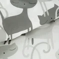 DESIGN 91 Komplet pościeli dziecięcej KIDS5 z bawełny z motywem fantazyjnych kotów - 160 x 200 cm, 2 szt. 70 x 80 cm - wielokolorowy 4