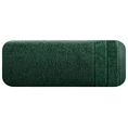 Ręcznik DAMLA z welurową bordiurą - 70 x 140 cm - butelkowy zielony 3