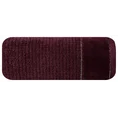EWA MINGE Ręcznik DAGA w kolorze bordowym, z welurową bordiurą i błyszczącą nicią - 70 x 140 cm - bordowy 3
