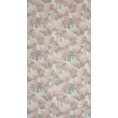 Zasłona DEMI z tkaniny z dodatkiem lnu w stylu eko zdobiona nadrukiem delikatnych kwiatów hortensji - 140 x 250 cm - naturalny 7