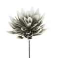 Kwiat sztuczny dekoracyjny z plastycznej pianki foamirian - ∅ 26 x 65 cm - popielaty 1