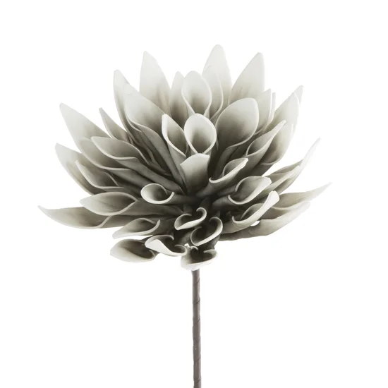 Kwiat sztuczny dekoracyjny z plastycznej pianki foamirian - ∅ 26 x 65 cm - popielaty