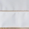 Klasyczny biały obrus MADELE z delikatną złotą lamówką - 40 x 180 cm - biały 4