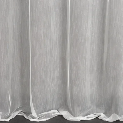 Firana biała o strukturze drobnego deszczyku 140x250 cm przelotka NICEA Firana biała o strukturze drobnego deszczyku 140x250 cm przelotka NICEA - 140 x 250 cm
