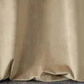 Zasłona BUENO z welwetu zdobiona pasem połyskliwych  złotych cekinów - 140 x 250 cm - beżowy 3