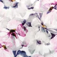Zasłona welwetowa z kwiatowym nadrukiem - 140 x 250 cm - fioletowy 7