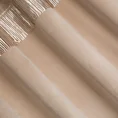 Zasłona JASPER z welwetu zdobiona połyskującym pasem cekinów - 140 x 250 cm - beżowy 9