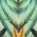 EWA MINGE Komplet pościeli  COLLIN z makosatyny, najwyższej jakości satyny bawełnianej z designerskim wzorem i efektem 3D - 160 x 200 cm, 2 szt. 70 x 80 cm - zielony 2