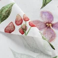 Obrus NATURA z bawełny z nadrukiem kwiatowym - 140 x 220 cm - naturalny 4