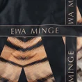 EWA MINGE Komplet pościeli LORI z makosatyny, najwyższej jakości satyny bawełnianej z designerskim nadrukiem z ważką - 160 x 200 cm - czarny 2