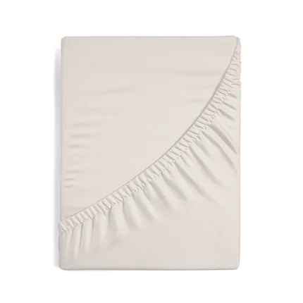 Prześcieradło gładkie z gumką 220x200 cm z satyny bawełnianej kolor beżowy 125 g/m2 NOVA 3 Prześcieradło gładkie z gumką 220x200 cm z satyny bawełnianej kolor beżowy 125 g/m2 NOVA 3 - 220 x 200 x 30 cm