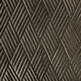 Welwetowa narzuta ARIEL 1 dwustronna pikowana  metodą hot press w geometryczny wzór - 170 x 210 cm - brązowy 4