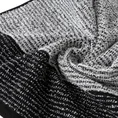 Ręcznik LEON z żakardowym wzorem w paski - 30 x 50 cm - czarny 4