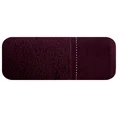 EWA MINGE Ręcznik KARINA w kolorze bordowym, zdobiony aplikacją z cyrkonii na miękkiej szenilowej bordiurze - 50 x 90 cm - bordowy 3