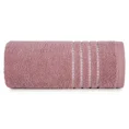 Ręcznik bawełniany FIORE z ozdobnym stebnowaniem - 70 x 140 cm - liliowy 3